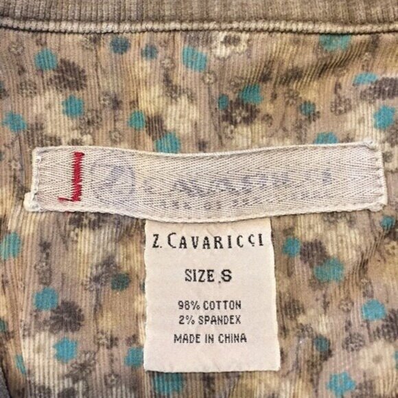 Z. Cavaricci Olive Green Corduroy Blazer Jacket Small - Picture 4 of 6